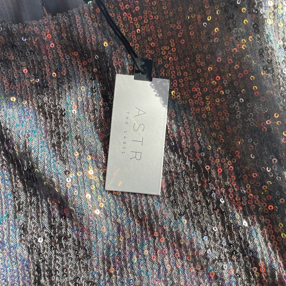 ASTR The Label Sequin Bodysuit - Size Large